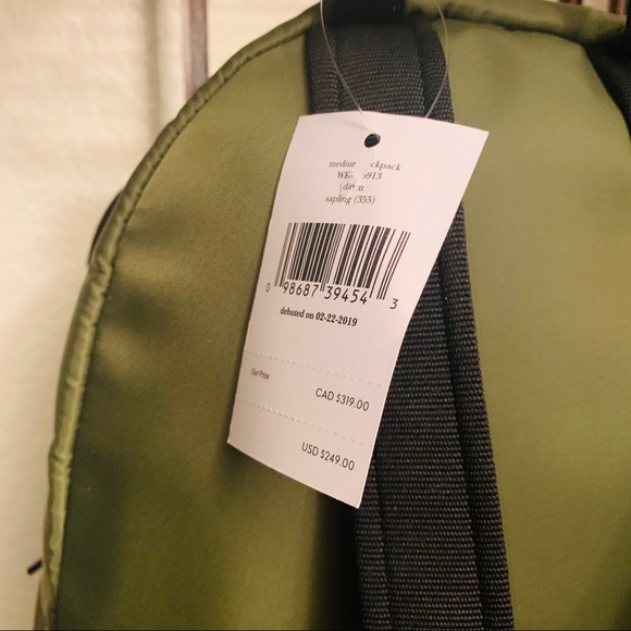 Kate Spade medium nylon backpack sapling green - Picture 4 of 7